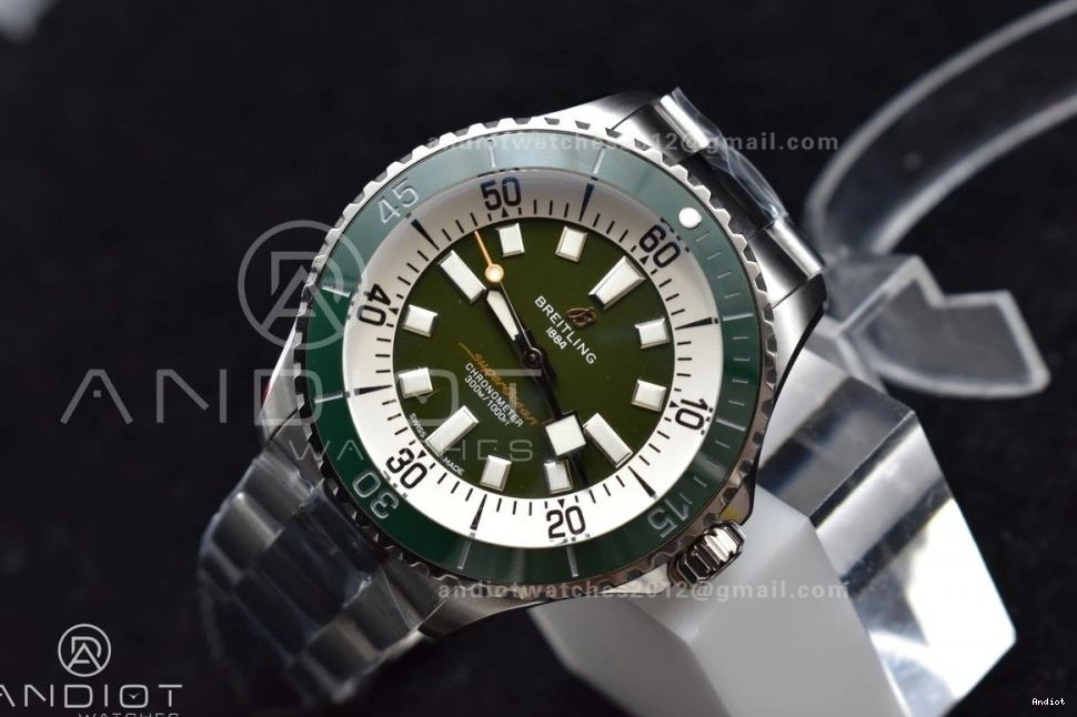 Green Edition Bezel Ceramic A2824 White Bracelet Best 44 TF 1:1 SS SuperOcean Green on Dial Automatic 0321